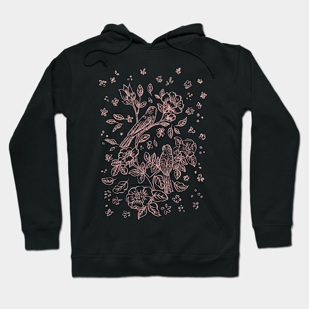 Cute Budgies Hoodie by SWON Design